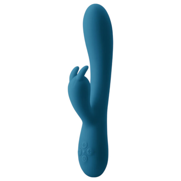 Inya Luv Bunny - dobíjecí vibrátor s klitorálním ramenem (tyrkysový)
