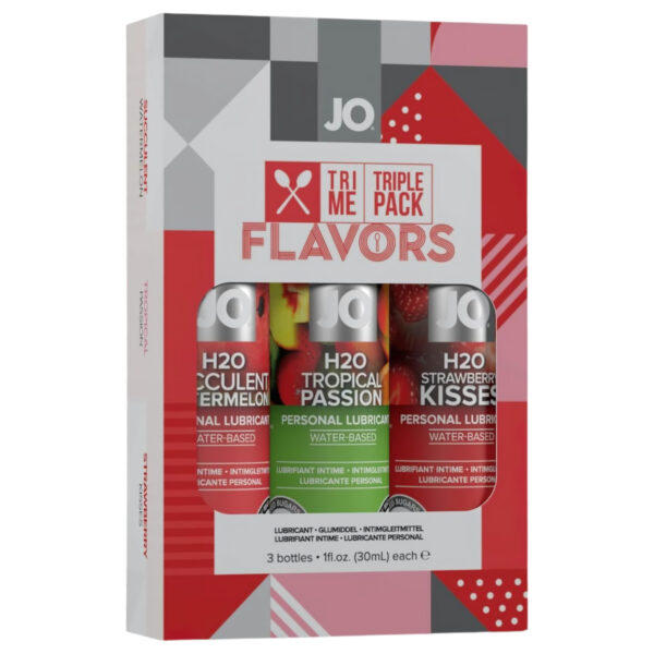 JO System Flavors - sada ochucených lubrikantů (3x30ml)