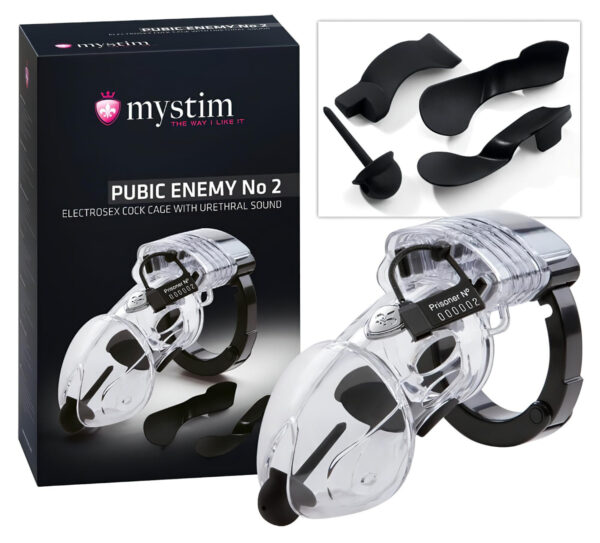 Mystim Pubic Enemy No 2 - elektro penisový klec