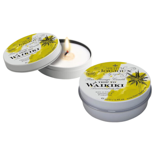 Petits Joujoux Waikiki - masážní svíčka - kokos-ananas (43 ml)