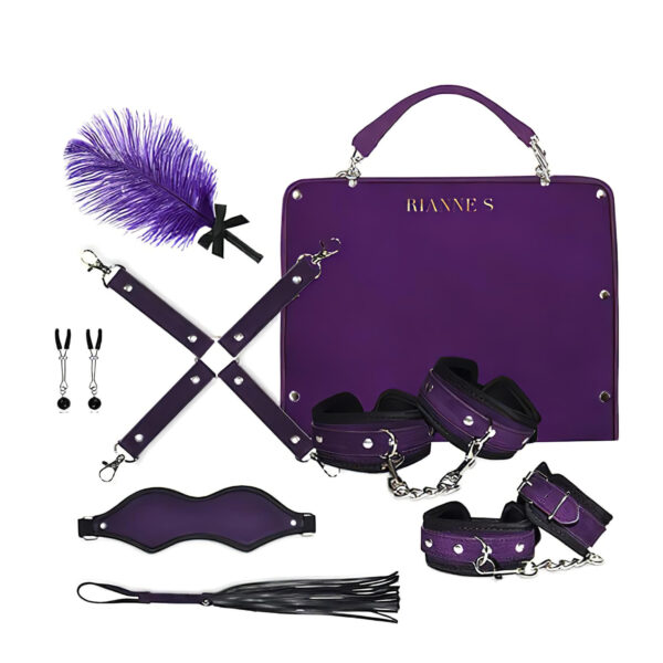 RS Soiree Kinky Me Softly - BDSM svazovací sada - fialová (7 dílů)