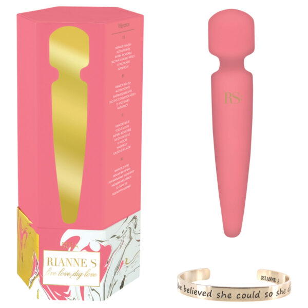 Rianne Bella Wand - vodotěsný masážní vibrátor (korálová)