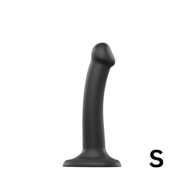 Strap-on-me Dual S - dvojitá vrstva dildo (černé)