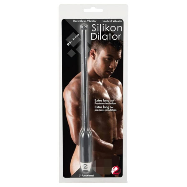 You2Toys DILATOR - silikonový močový vibrátor - černý (8-11 mm)