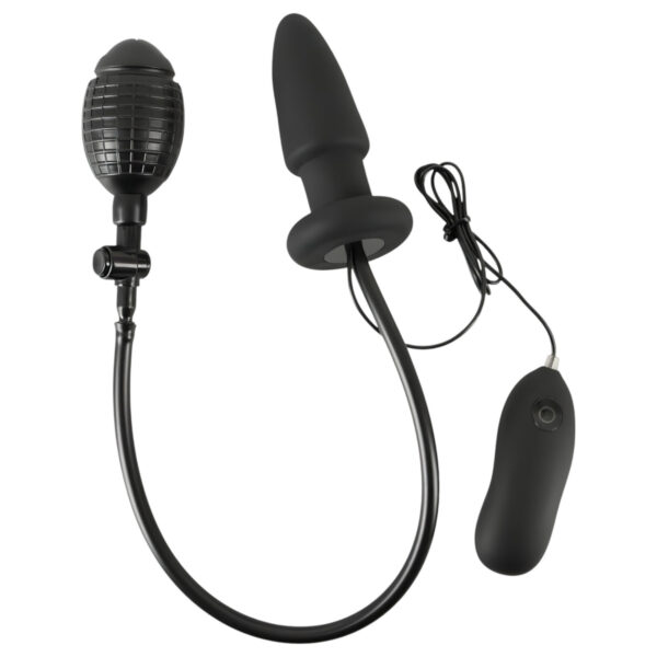 You2Toys - nafukovací anální roztahovač s vibracemi (černý)