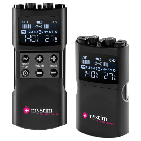 mystim Tension Lover 2 - digitální elektro sada (černá)