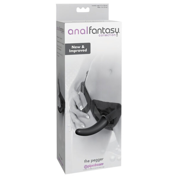 analfantasy The Pegger - připínací dildo (černé)