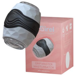 Desirel Grip Master - šedý stlačovací masturbátor