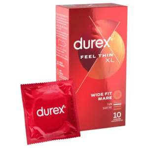 Durex Feel Thin XL - realistický pocit kondom (10 ks)