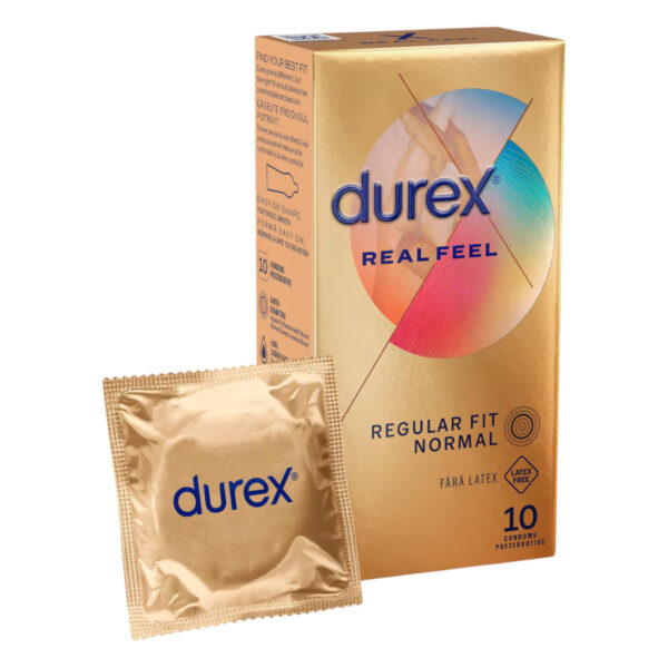 Durex Real Feel - bezlatexový kondom (10 ks)