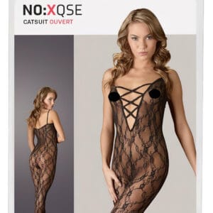 NO:XQSE - Krajkový sexuální overal - 2XL/3XL