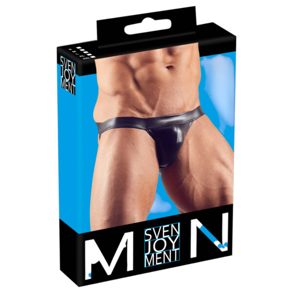 Svenjoyment – lesklý jockstrap (černý)