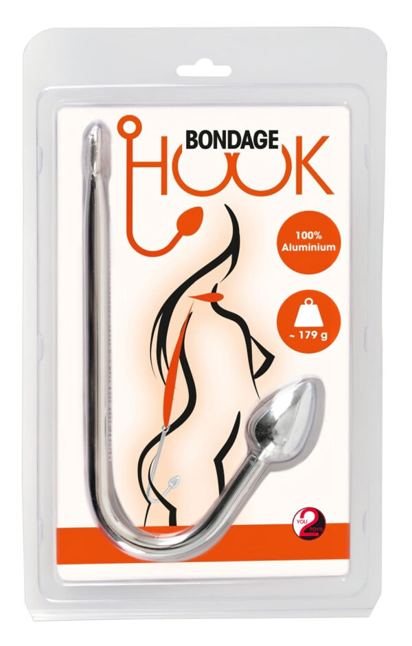 You2Toys - hliníkový anální hák (179g) - stříbrný
