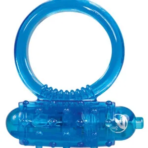 You2Toys - silikonový vibrační kroužek na penis (modrý)