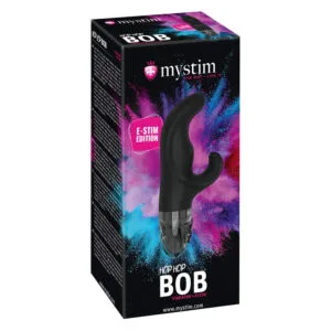 mystim Hop Hop Bob E-Stim - akumulátorový elektro vibrátor (černý)