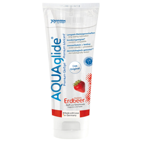AQUAglide - vodní lubrikant - jahoda (100ml)