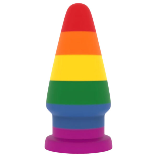 Anální kolík Lovetoy Prider - 15 cm (duhový)
