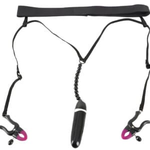 Bad Kitty - Vibrační klip a kalhotky - černé (S-L)