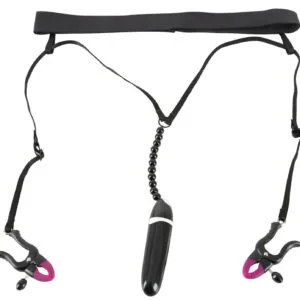 Bad Kitty - Vibrační klip a kalhotky - černé (S-L)