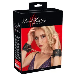 Bad Kitty - pouta s řetězem (černá-rosegold)