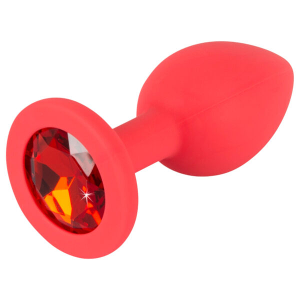 Colorful JOY - malý silikonový anální kolík (červený)