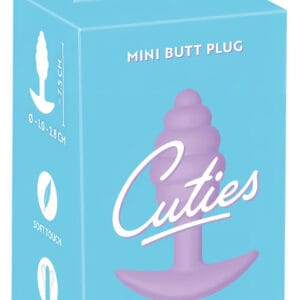 Cuties Mini Butt Plug - silikonový anální kolík - fialový (2