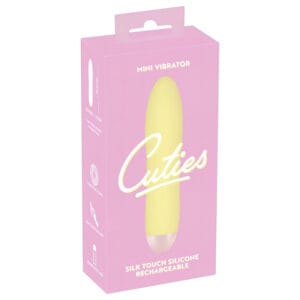 Cuties Mini Yellow - akumulátorový silikonový vibrátor (žlutý)