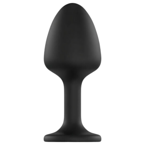 Dorcel Geisha Plug Diamond XL - černý anální kolík s bílými kamínky