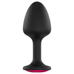 Dorcel Geisha Plug Ruby XL - černý anální kolík s růžovým kamenem