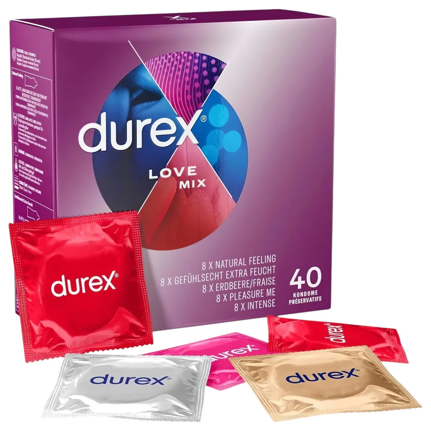 Durex Love Mix - sada kondomů (40ks)