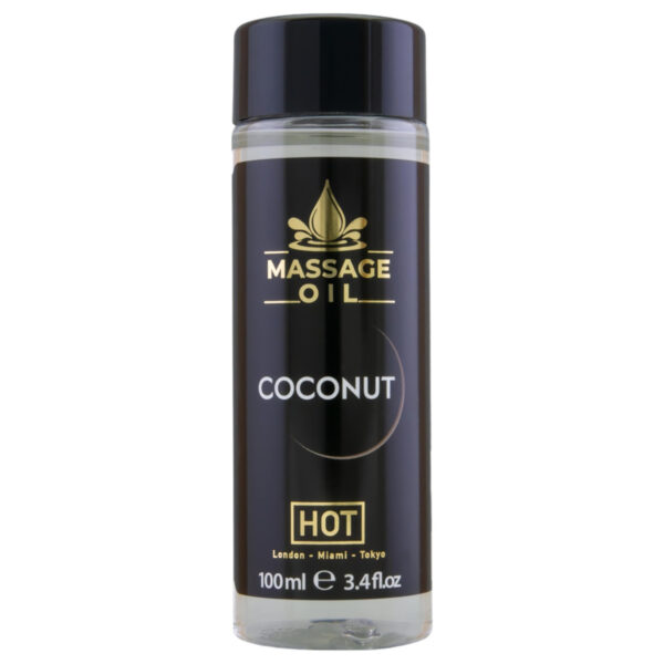 HOT masážní olej na péči o pokožku - kokos (100 ml)