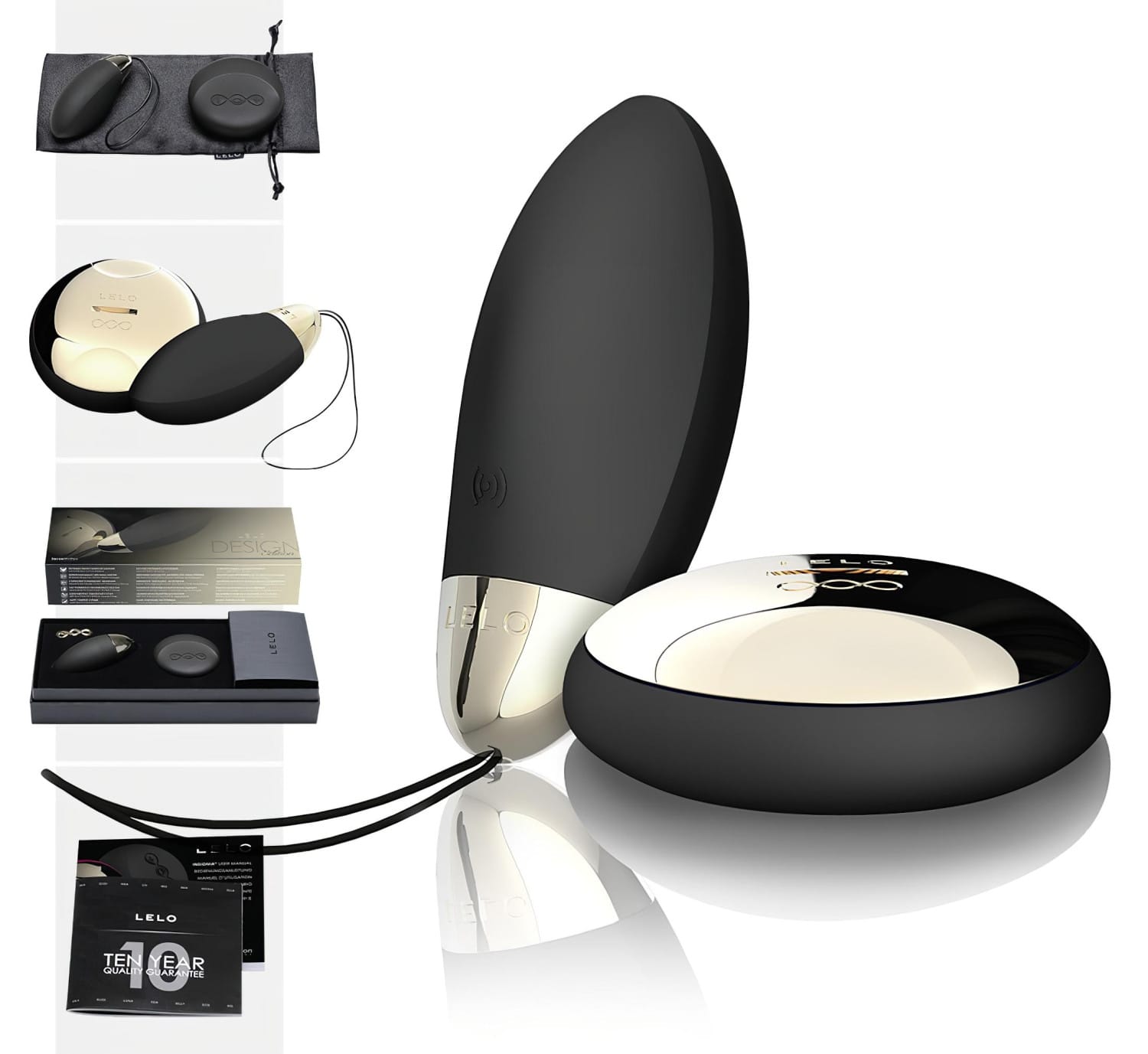 LELO Lyla 2 - dálkově ovládané vibrační vajíčko (černé)