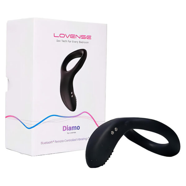 LOVENSE Diamo - chytrý vibrační kroužek na penis (černý)