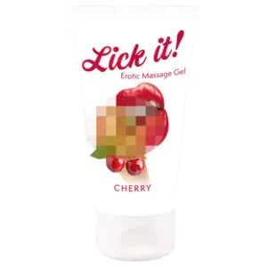 Lick it! - 2v1 jedlý lubrikant - třešeň (50 ml)