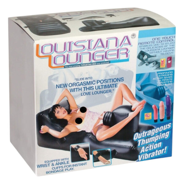 Louisiana Lounger - sex stroj s vestavěným vibrátorem (černá)