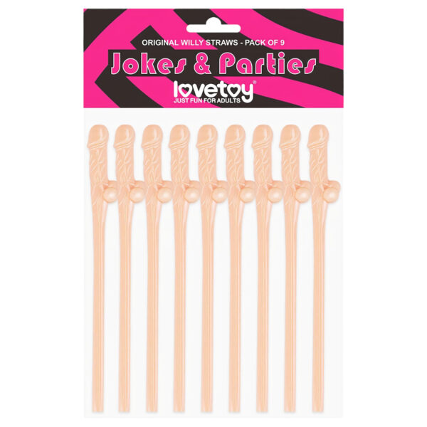 Lovetoy - realistické brčko tvaru penisu (přírodní)