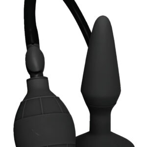 MenzStuff L - nafukovací anální kolík - černý (velký)