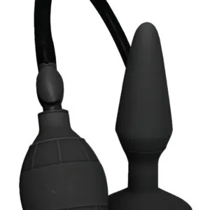 MenzStuff L - nafukovací anální kolík - černý (velký)