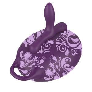 Nafukovací polštář s vibrátorem Bouncy Bliss Classic (fialový)