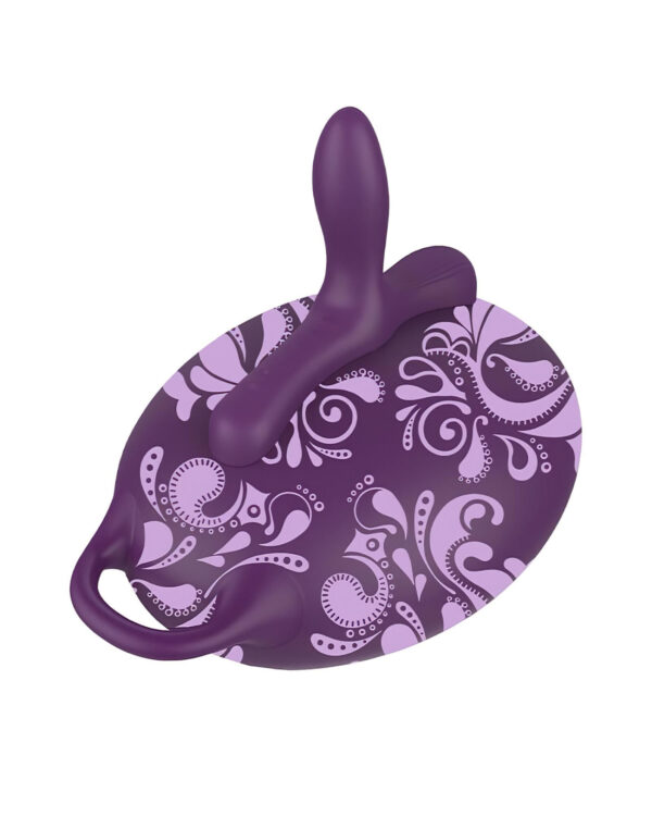 Nafukovací polštář s vibrátorem Bouncy Bliss Classic (fialový)