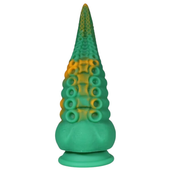 OgazR Octopuss - 21cm chobotnicové dildo (zeleno-žluté)