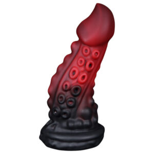 OgazR - chobotnicový dildo - 19cm (červená)
