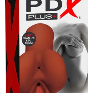 PDX Pick Your Pleasure - 2v1 realistický masturbátor (hnědý)