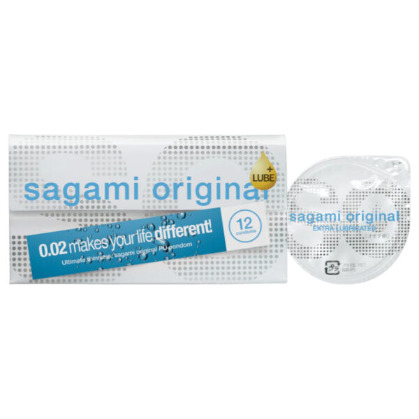 Sagami Original 0.02 - extra lubrikovaný kondom - 55mm (12ks)