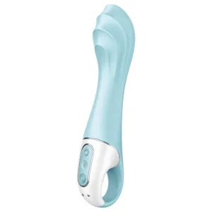 Satisfyer Air Pump Vibrator 5 - chytrý pulsující vibrátor (modrý)