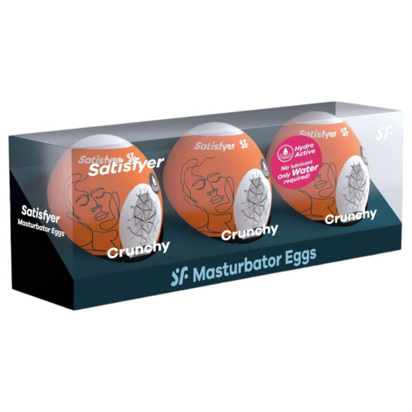Satisfyer Egg Crunchy - sada vajíček na masturbaci (3ks)