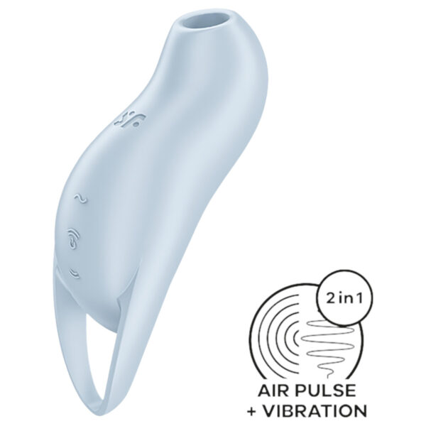 Satisfyer Pocket Pro 1 - vzdušný stimulátor klitorisu (modrá)