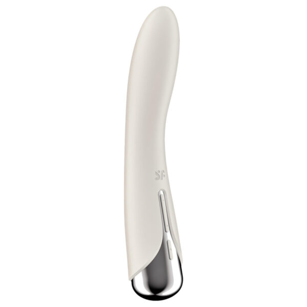 Satisfyer Spinning Vibe 1 - rotující G-bod vibrátor (béžový)