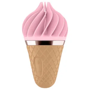 Satisfyer Sweet Treat - dobíjecí rotační klitorisový vibrátor (růžovo-hnědý)