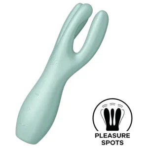 Satisfyer Threesome 3 - dobíjecí klitorální vibrátor (máta)